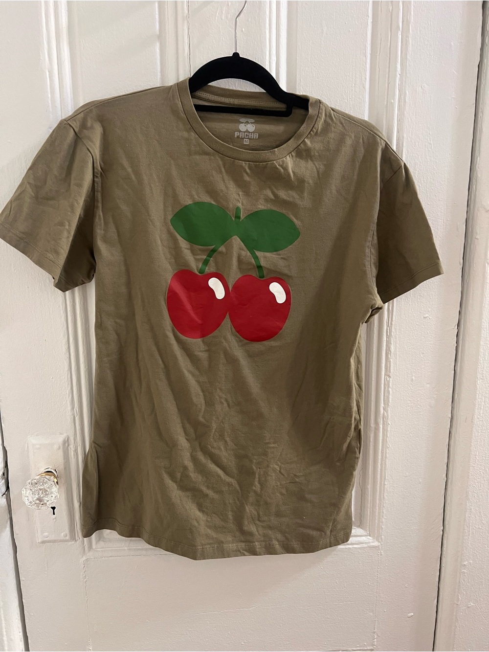 Packs Ibiza Olive Green Cherry Graphic Tee